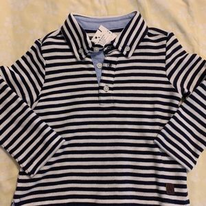 Janie & Jack NWT striped polo 12-18m